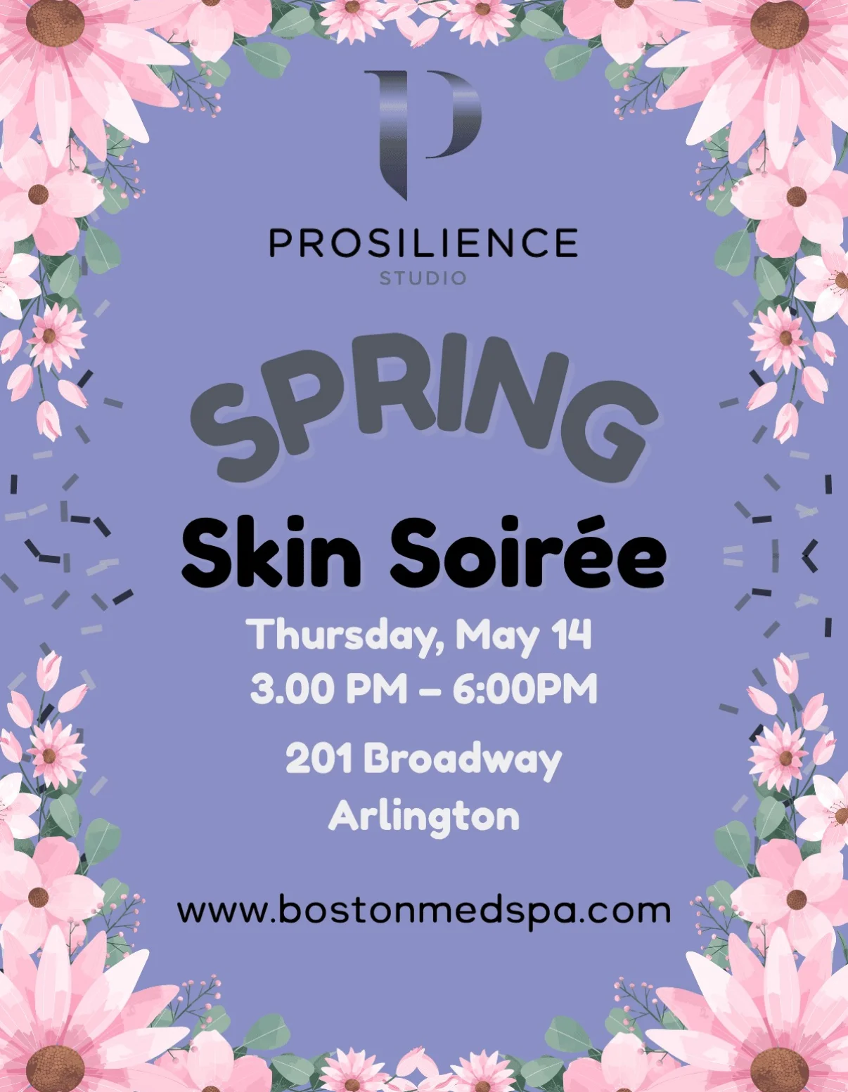May 14th 2026, Prosilience Studio Spring Skin Soiree